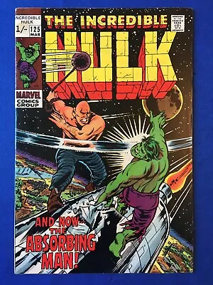 Buy Incredible Hulk #125 FN/VFN (7.0) MARVEL ( Vol 1 1970)  • 24£