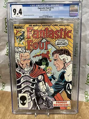 Buy Fantastic Four #273 New Slab  (1984) CGC 9.4 1st Full & Cover Nate Richards • 31.62£
