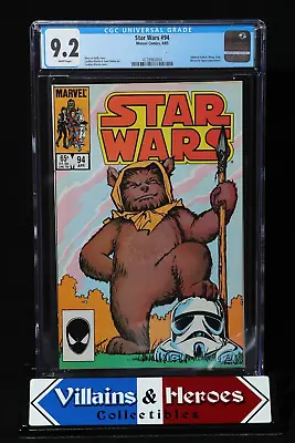 Buy Star Wars #94 ~ CGC 9.2 ~ Marvel Comics (1985) • 55.31£