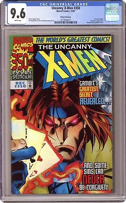 Buy Uncanny X-Men #350A Deluxe Hologram CGC 9.6 1997 4219596011 • 73.41£
