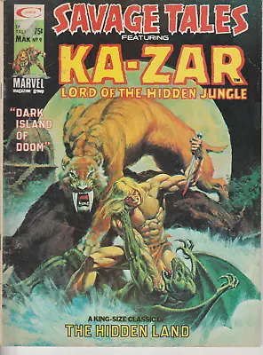 Buy Curtis Magazines Savage Tales Featuring Ka-zar #9 (1974) 1st Print F • 6.95£