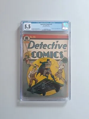Buy Detective Comics 55 CGC 5.5 Golden Age Batman 1941 • 1,730.59£