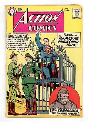 Buy Action Comics #248 GD+ 2.5 1959 1st App. And Origin Congorilla • 47.42£