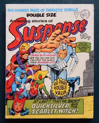 Buy AMAZING STORIES OF SUSPENCE No117 QUICKSILVER ,SCARLET WITCH , AVENGERS • 12£