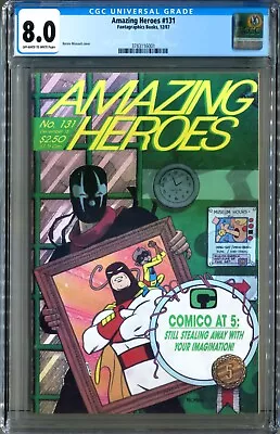 Buy Amazing Heroes #131 (Dec 87) CGC 8.0, Rare, 1st App Of Venom, Predates ASM 300!! • 79.06£