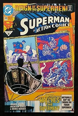 Buy Superman In Action Comics 689 (DC 1993) Reign Of The Supermen! (VF+) Black Suit • 2.37£