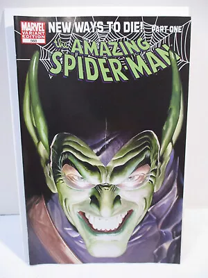 Buy Amazing Spider-Man 568 Alex Ross Green Goblin Variant - Marvel Comics 2008 • 14.68£