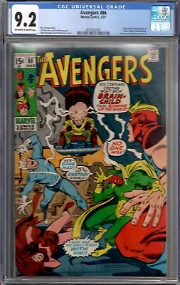 Buy Avengers 86 - CGC Near Mint- NM- 9.2 • 150.08£