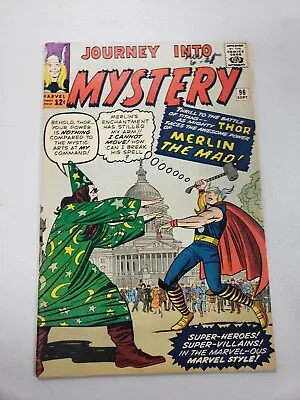 Buy Journey Into Mystery #96 - 1963 - 1st Appearance Of Mad Merlin - Silver Age Thor • 146.70£