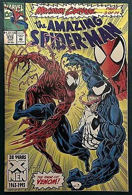 Buy The Amazing Spider-Man #378 1993 Maximum Carnage Arc Part 3 Of 14 Rage Of Venom • 19.85£