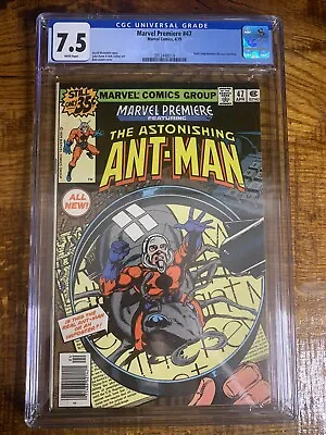 Buy Marvel Premiere #47 ~ CGC 7.5 ~ White Pages! Scott Lang Becomes Ant-Man 🔥 🔑 • 118.58£