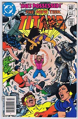 Buy New Teen Titans #17 VF- Newsstand Signed W/COA Marv Wolfman 1982 DC Comics • 37.41£