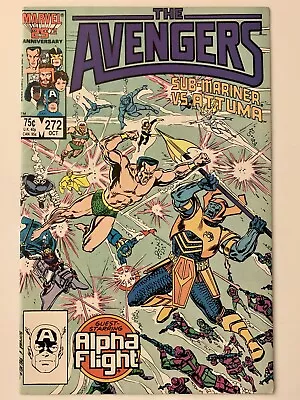 Buy Avengers #272 (1986) Attuma Vs Namor + Alpha Flight (VG/7.5) Vintage MCU • 14.60£