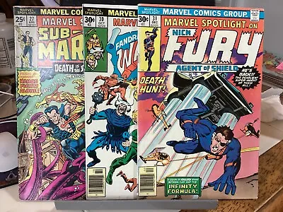 Buy 3 Comics Lot 1976 Marvel Spotlight #27 30 31 Nick Fury Sub-mariner Asgard • 7.99£