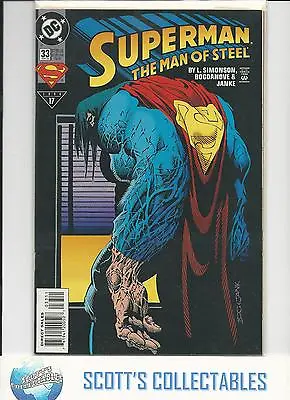 Buy Superman.   Man Of Steel   #33.    NM   (1st Print)    High Grade  • 2.75£