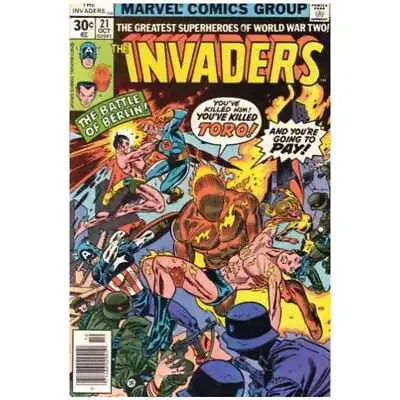 Buy Invaders (1975 Series) #21 In Fine + Condition. Marvel Comics [d, • 8.87£