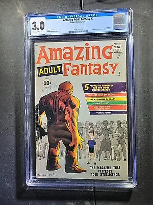 Buy 1961 Amazing Adult Fantasy #7 - 1st Skrulls -Stan Lee,  Ditko - Marvel - CGC 3.0 • 134.63£