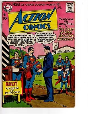 Buy ACTION COMICS #233 Comic Book 1957 One Million Supermen +Congo Bill VG+ • 59.12£
