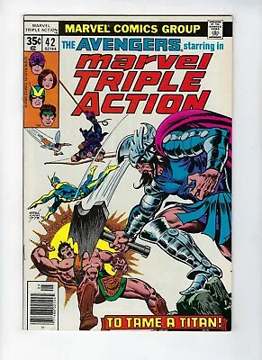 Buy MARVEL TRIPLE ACTION # 42 (AVENGERS #50 Reprint  TO TAME A TITAN  June 1978) VF • 9.95£