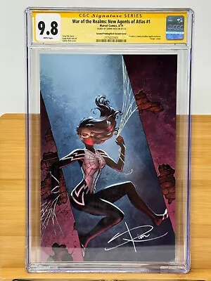 Buy War Of The Realms: New Agents Of Atlas #1 Sabine Rich SILK Virgin CGC 9.8 SIGNED • 158.32£