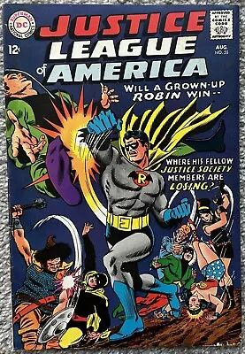 Buy Justice League Of America Comic #55 (dc,1967) 1st Silver Age Robin ~ • 39.72£