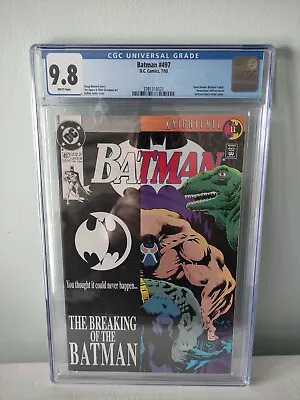 Buy DC COMICS - Batman # 497 - CGC 9.8 - Bane Breaks Batman's Back - 1ST PRINT • 120£