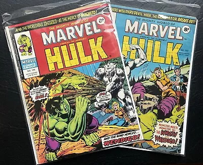 Buy Incredible Hulk 180 UK Reprint, Mighty World Of Marvel 196+197,  Wolverine Came • 80.05£
