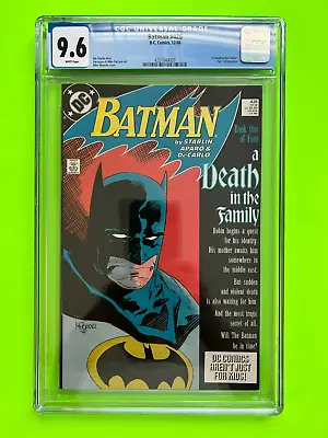 Buy Batman 426 12/88 Cgc 9.6 White Pages Death In The Family Key  Dc Comics • 84.59£