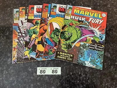 Buy Mighty World Of Marvel….hulk/fury……uk Comic Bundle…..lot….89 • 11.99£
