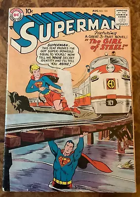 Buy Superman 123 1958 Good Supergirl Prototype Curt Swan Silver Age DC Comics 10c • 118.59£