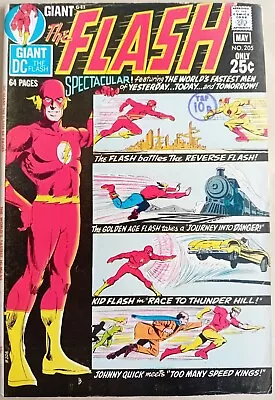 Buy Flash #205 - VG/FN (5.0) - DC 1971 - 64 Page Giant - 25 Cents Copy With UK Stamp • 12.99£