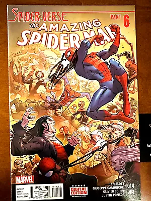 Buy Stan Lee Signed W/COA The Amazing Spider-Man #14 Spider-Verse Part 6 - 2014 • 125.66£