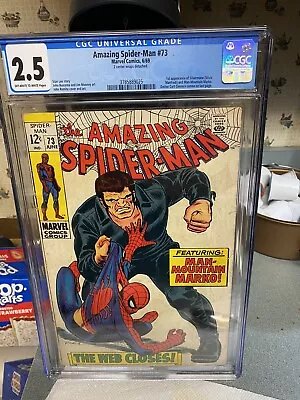 Buy Amazing Spider-Man #73 CGC 2.5 1st App Of Silvermane.The Web Closes..UNRESTORED • 103.93£