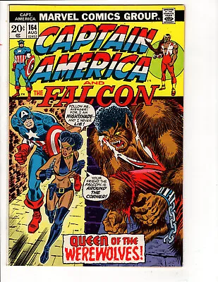 Buy CAPTAIN AMERICA #164 - AUG 1973 - 1st NIGHTSHADE APPEARANCE! MARVEL • 31.27£