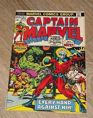 Buy Captain Marvel #25, FN 6.0, Jim Starlin Run Begins; 2nd Thanos (In Shadows) • 30.83£