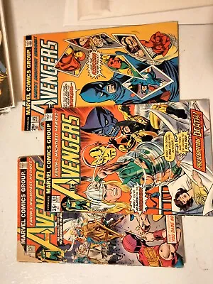 Buy AVENGERS Lot Of 3 - #139 #142 #145 (Marvel 1975) Whirlwind Assassin Ghost Rider • 11.07£