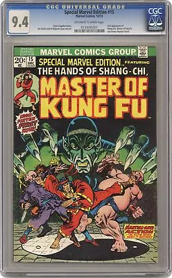 Buy Special Marvel Edition #15 CGC 9.4 1973 0133095001 1st App. Shang Chi • 666.22£