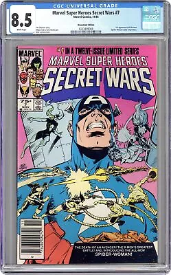 Buy Marvel Super Heroes Secret Wars #7N CGC 8.5 Newsstand 1984 4333499008 • 122.35£