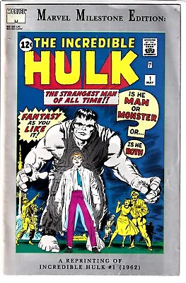 Buy The Incredible Hulk #1 Milestone Edition Marvel Comics • 5.99£