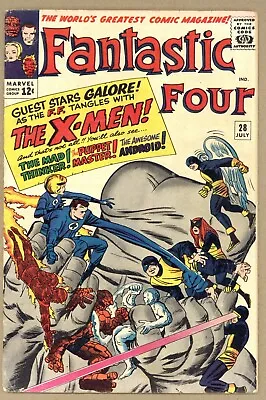 Buy Fantastic Four 28 (VG) Early X-Men! Stan Lee, Jacki Kirby 1964 Marvel Comics 155 • 113.24£