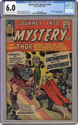 Buy Thor Journey Into Mystery #103 CGC 6.0 1964 1362290002 1st App. Enchantress • 345.84£