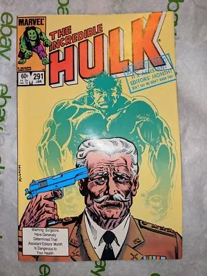 Buy  The Incredible Hulk 291 Marvel Comics 1984 Assistant Editor's Month Edition • 9.44£