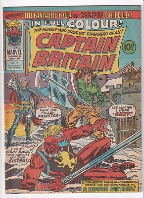 Buy Captain Britian #10 Betsy Bradock 1st Cover, 1976 Marvel Comics, Psylocke (UK) • 139.92£