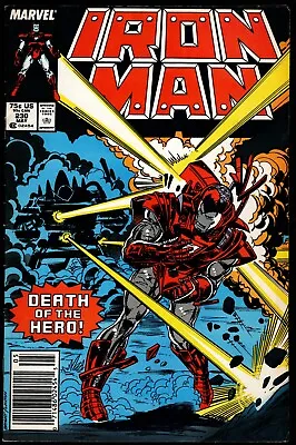 Buy Iron Man, # 230, MARVEL, 1987, Bag/board, WYSIWYG, DEATH OF THE HERO • 6.45£