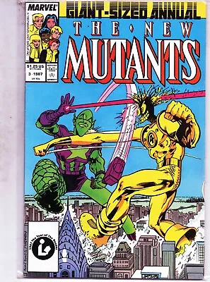 Buy Marvel New Mutants Annual 3 Rare FN 6.0 Comic Key Issue 1987 Fun Bag Board • 6.99£