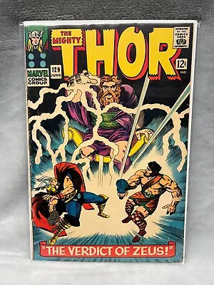 Buy Thor # 129 1st Appearance Ares, Hermes, Hera Marvel Comics 1966 Key Just Pressed • 51.47£