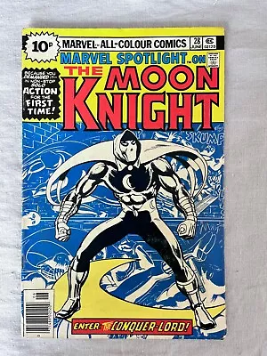 Buy Marvel Bronze Age Comic - Marvel Spotlight #28 - Moon Knight 1st - Pence - VG+ • 40£