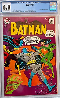 Buy =batman=#197 Cgc 6.0 Fn 1967 Early Batgirl Appearance Catwoman App Key Comic 🔑 • 150£
