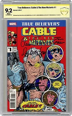 Buy True Believers Cable And The New Mutants #1 CBCS 9.2 SS 2017 • 184.57£