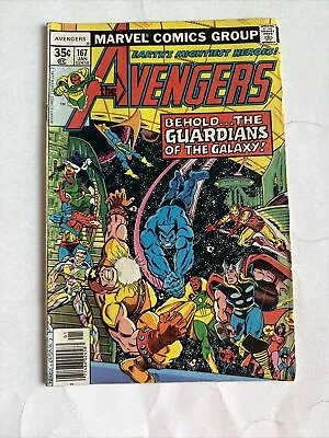 Buy Avengers 167, (Marvel, Jan 1978), 1st Print, Korvac Saga, Bronze Age • 11.35£